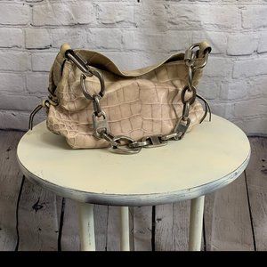 Francesco Biasia Alligator Print Leather Bag